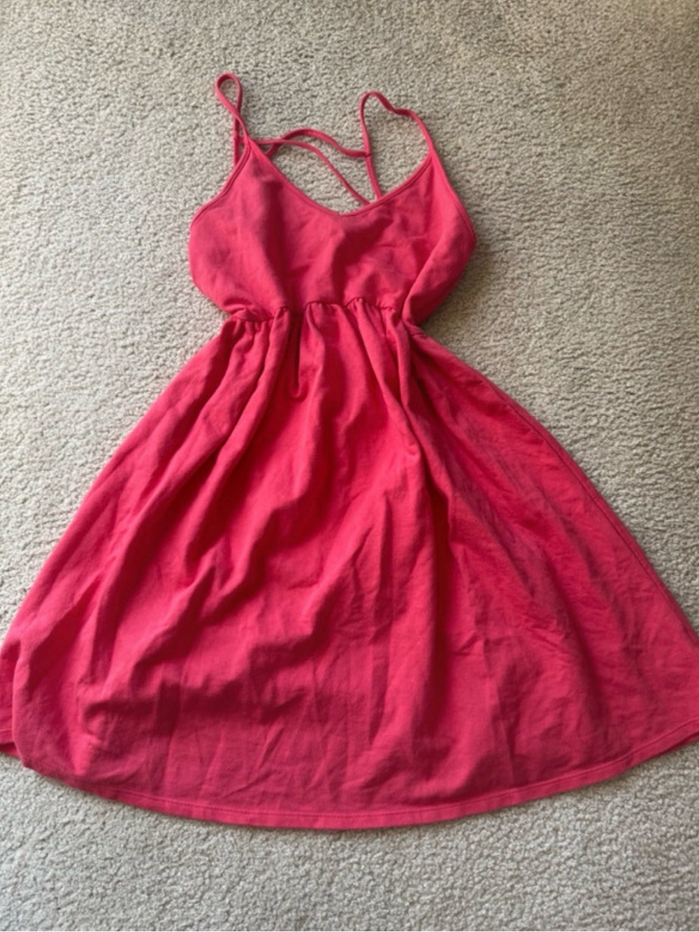 wild fable Hot Pink Midi Sundress with Double Straps y2k